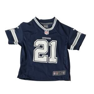 NFL Ezekiel Elliott Dallas Cowboys Fan Jersey 3T Shirt Pullover Blue Football